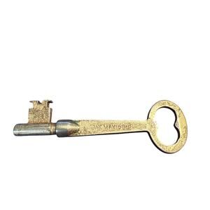 Vintage Sargent Skeleton Key No. 10 Patent May 1588 Magnetic Metal 2.75"